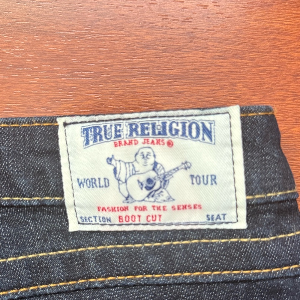 True Religion Dark Blue Boot Cut Jeans - Picture 5 of 11